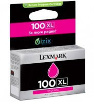 Lexmark 100XL Magenta High Yield Return Program Ink Cartridge (14N1070B)